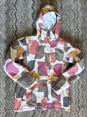 Roxy Retro Snowboard Jacket Ski Women’s Jacket Size S Colorblock Winter Coat